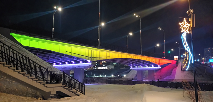 Капитальный ремонт Университетского моста в Кемерово.